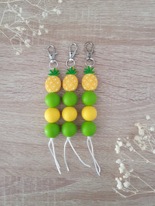 Pineapple | Character Silicone Bead | Key Chain / Ring